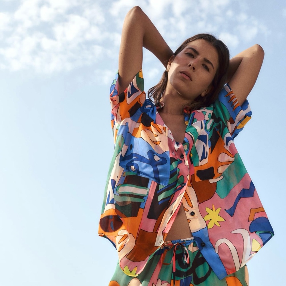 BLOGGERS FAV ZARA FLOWY PRINTED BLOUSE